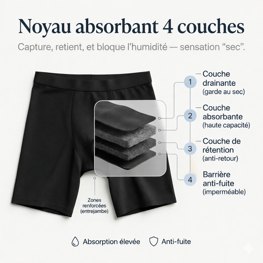 Shorty Menstruel Anti-Fuite 360°