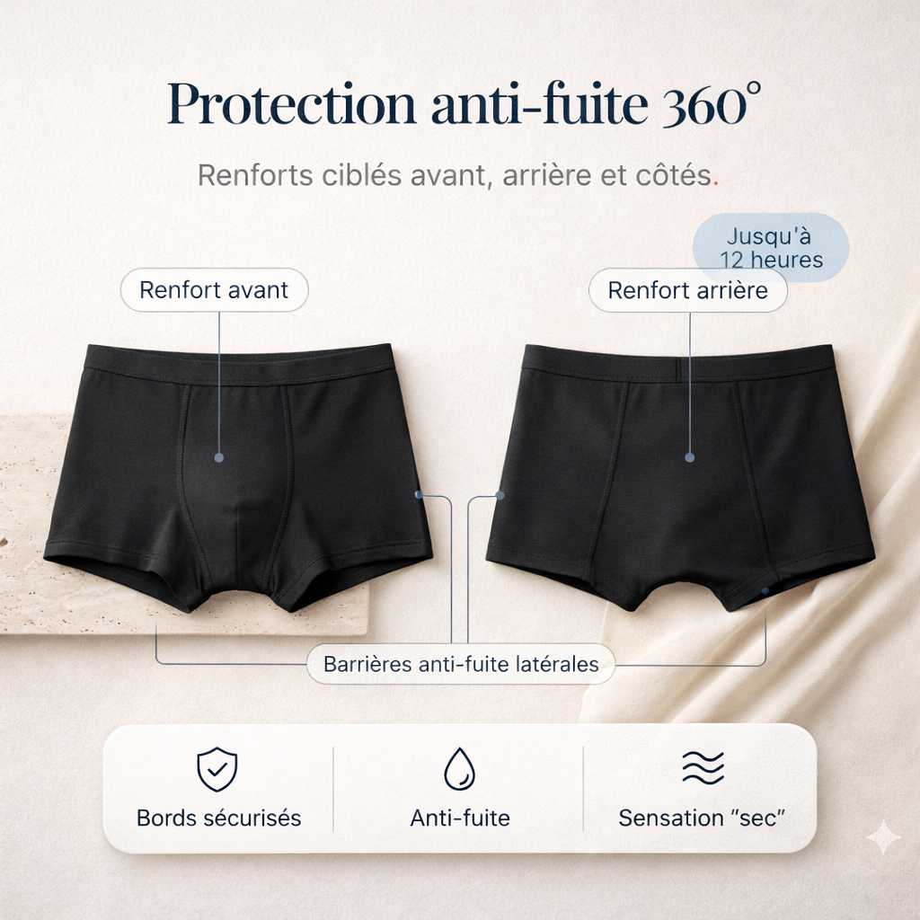 Shorty Menstruel Anti-Fuite 360°