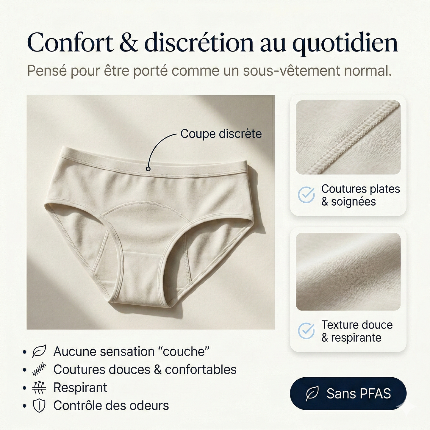 Olyra - Culotte menstruelle absorbante