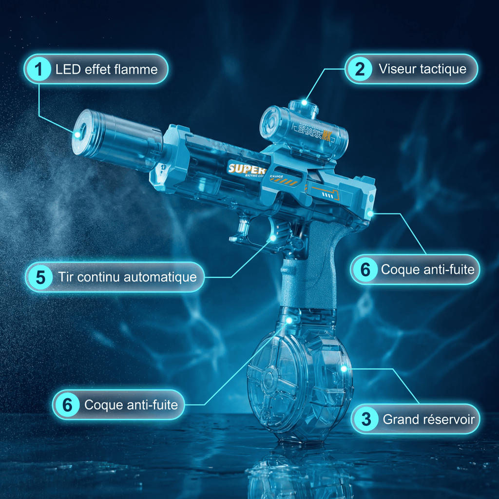 Olyra - Pistolet à eau électrique