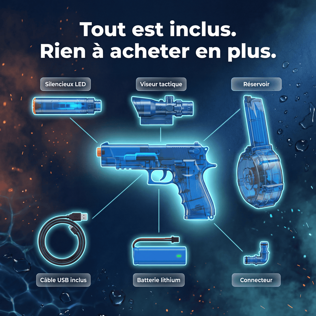 Olyra - Pistolet à eau électrique