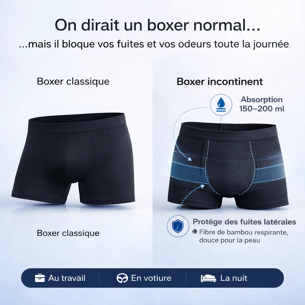 Olyra - Caleçon anti-fuites urinaires homme